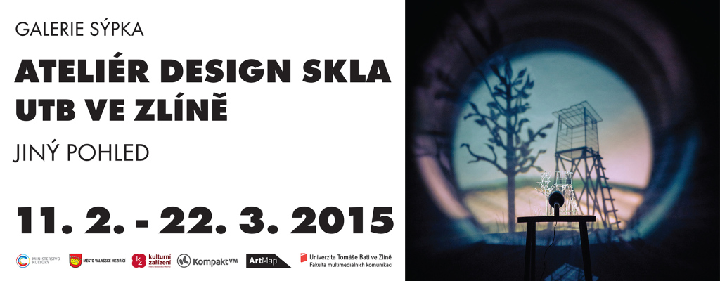 Plakát v tiskové kvalitě k výstavě ATELIÉR DESIGN SKLA / UTB VE ZLÍNĚ - Jiný pohled