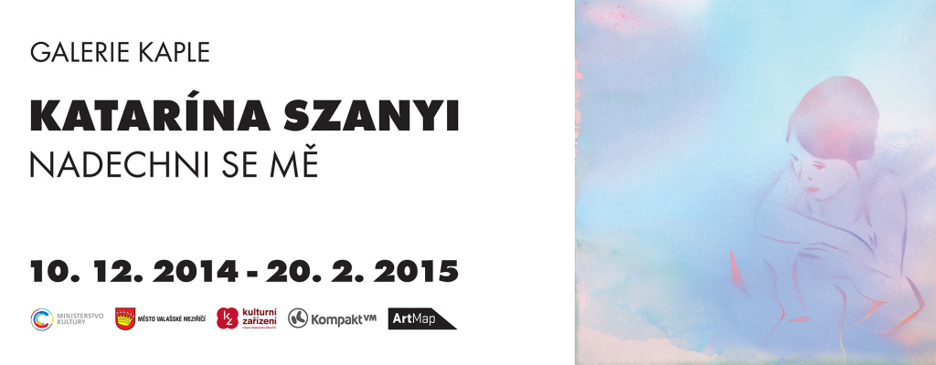 Plakát v tiskové kvalitě k výstavě Katarína Szanyi - Nadechni se mě.